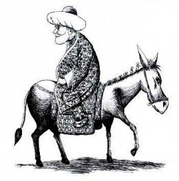 Hodja-on-donkey