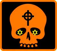cross skull DEEPER orange